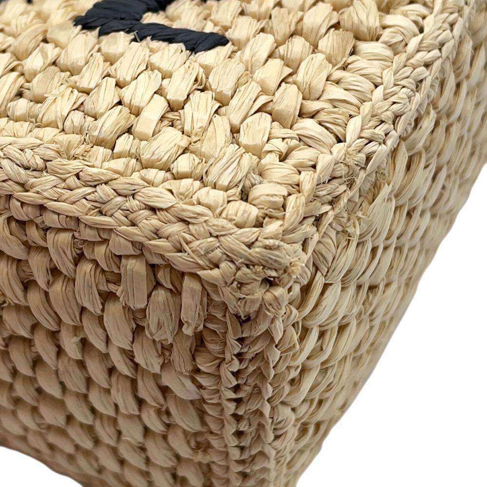 Loewe Font Tote Raffia Handbag Shoulder Bag Basket - Picture 9 of 12